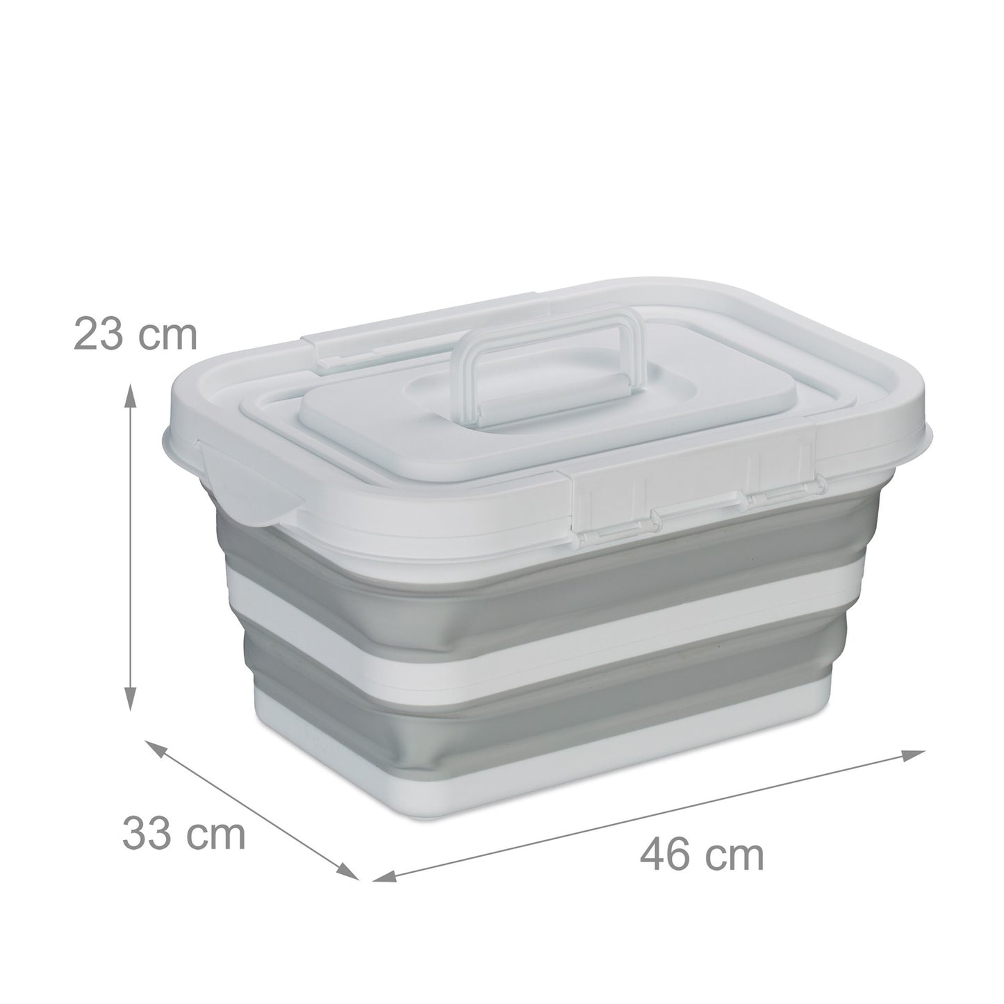 Collapsible basket with lid