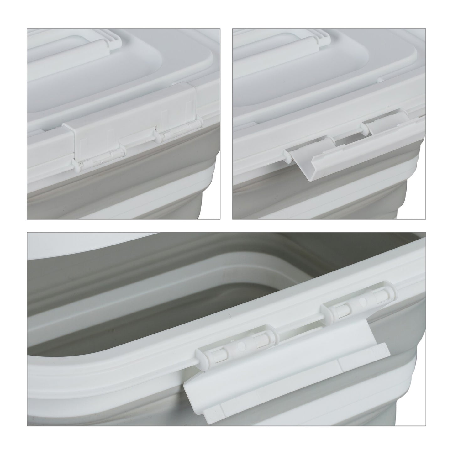 Collapsible basket with lid