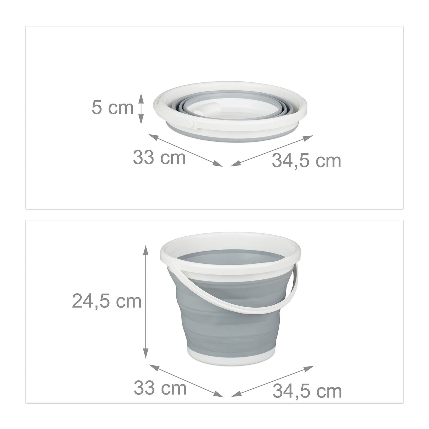 Collapsible bucket 10 litres