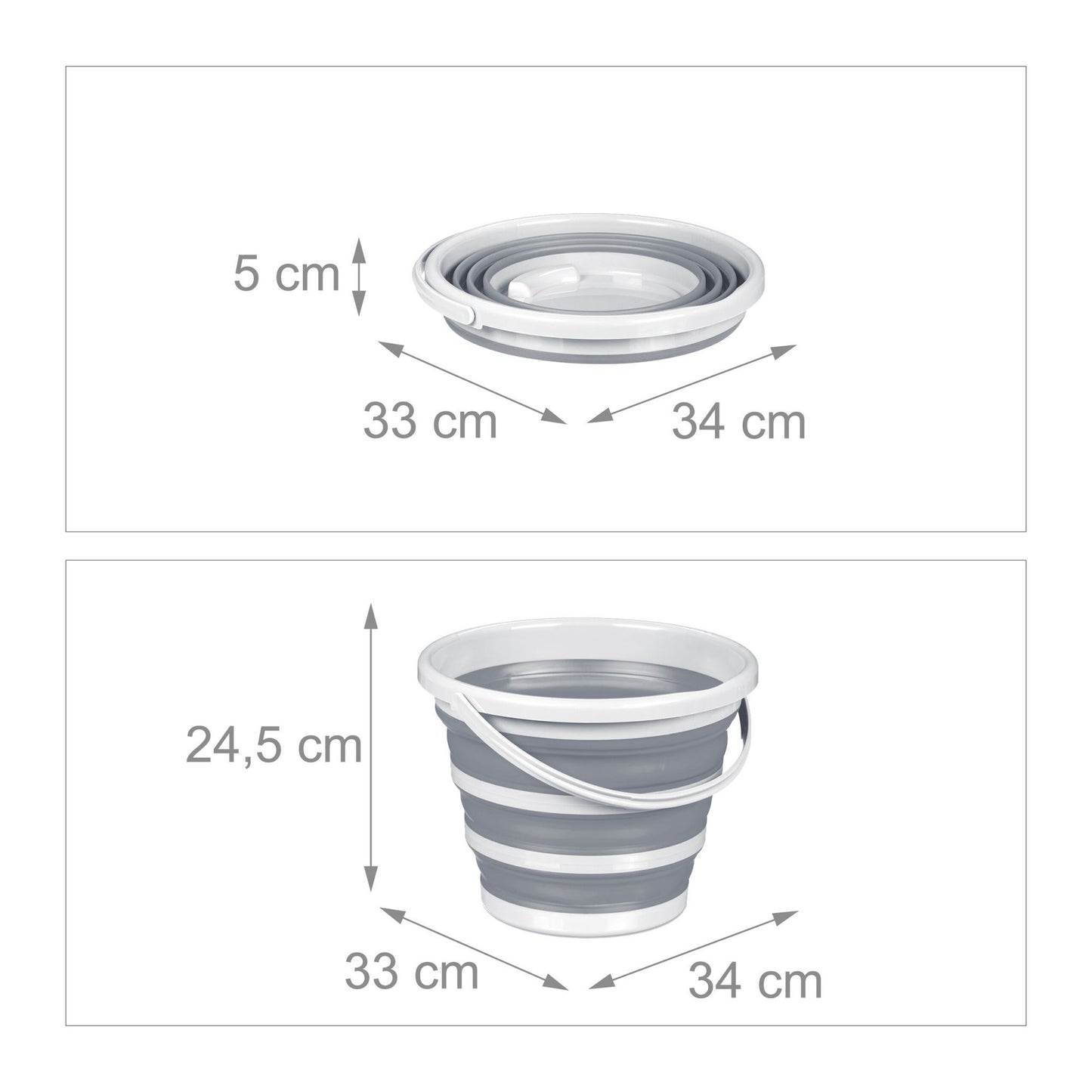 Collapsible bucket 10 litres