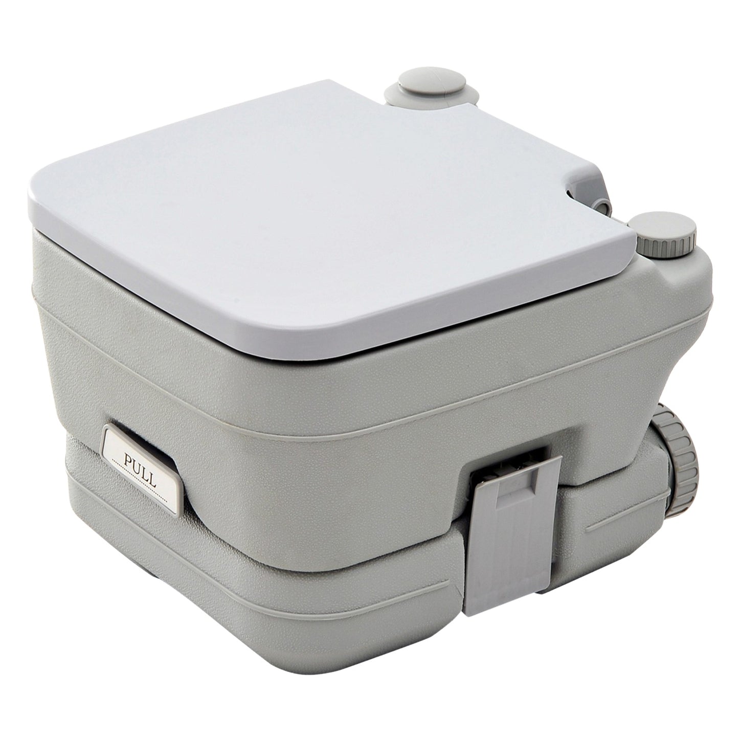 Collapsible camping toilet, 200kg Capacity, 10L, Grey