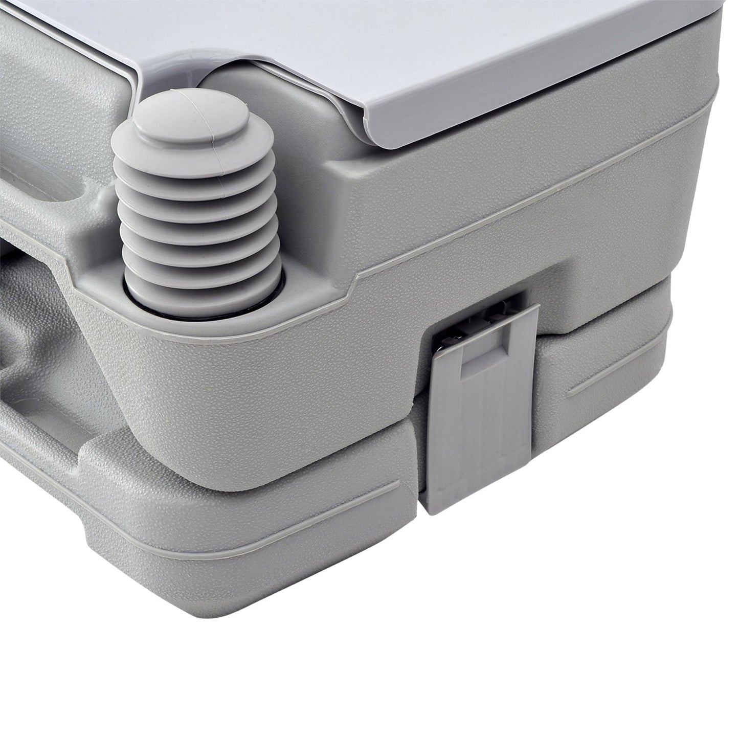Collapsible camping toilet, 200kg Capacity, 10L, Grey