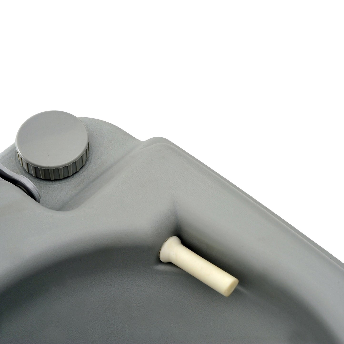 Collapsible camping toilet, 200kg Capacity, 10L, Grey
