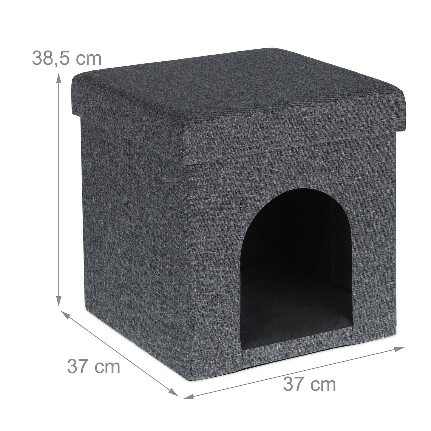 Collapsible cat hole