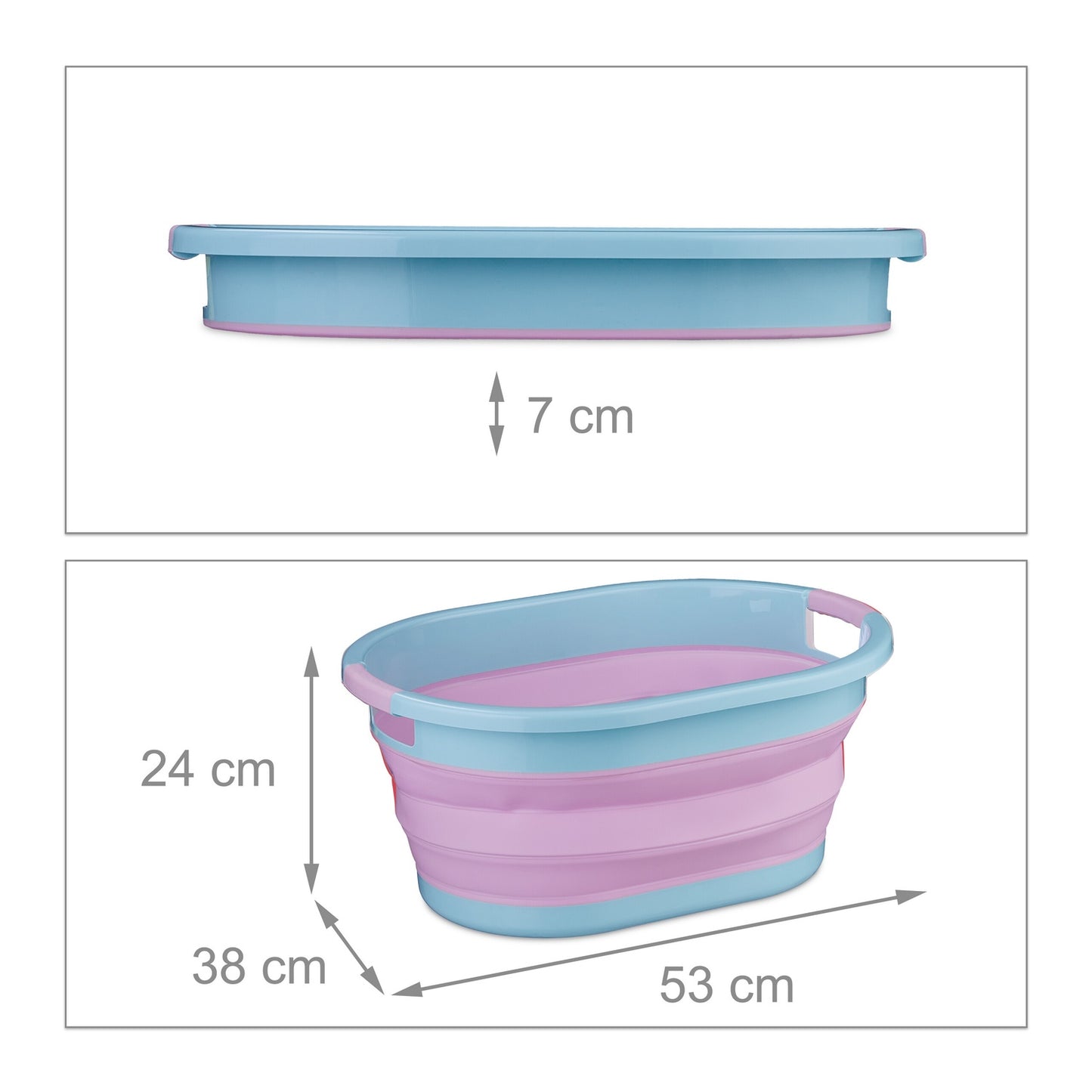 Collapsible laundry basket 22 liters