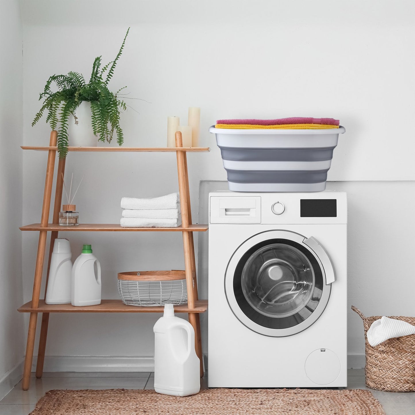 Collapsible laundry basket 35 litres