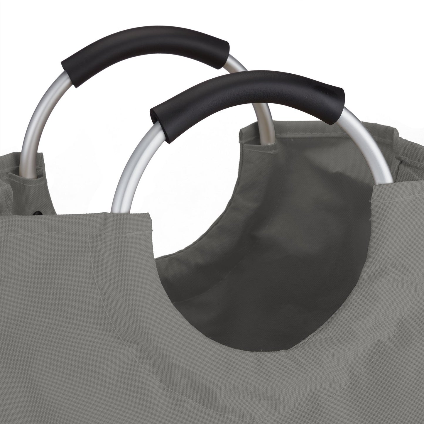 Collapsible laundry basket with handle