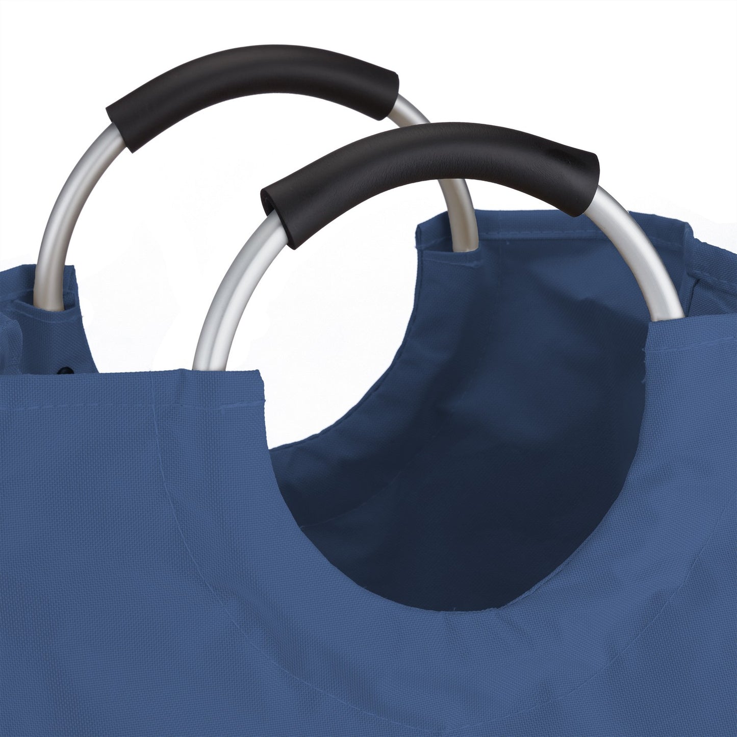 Collapsible laundry basket with handle