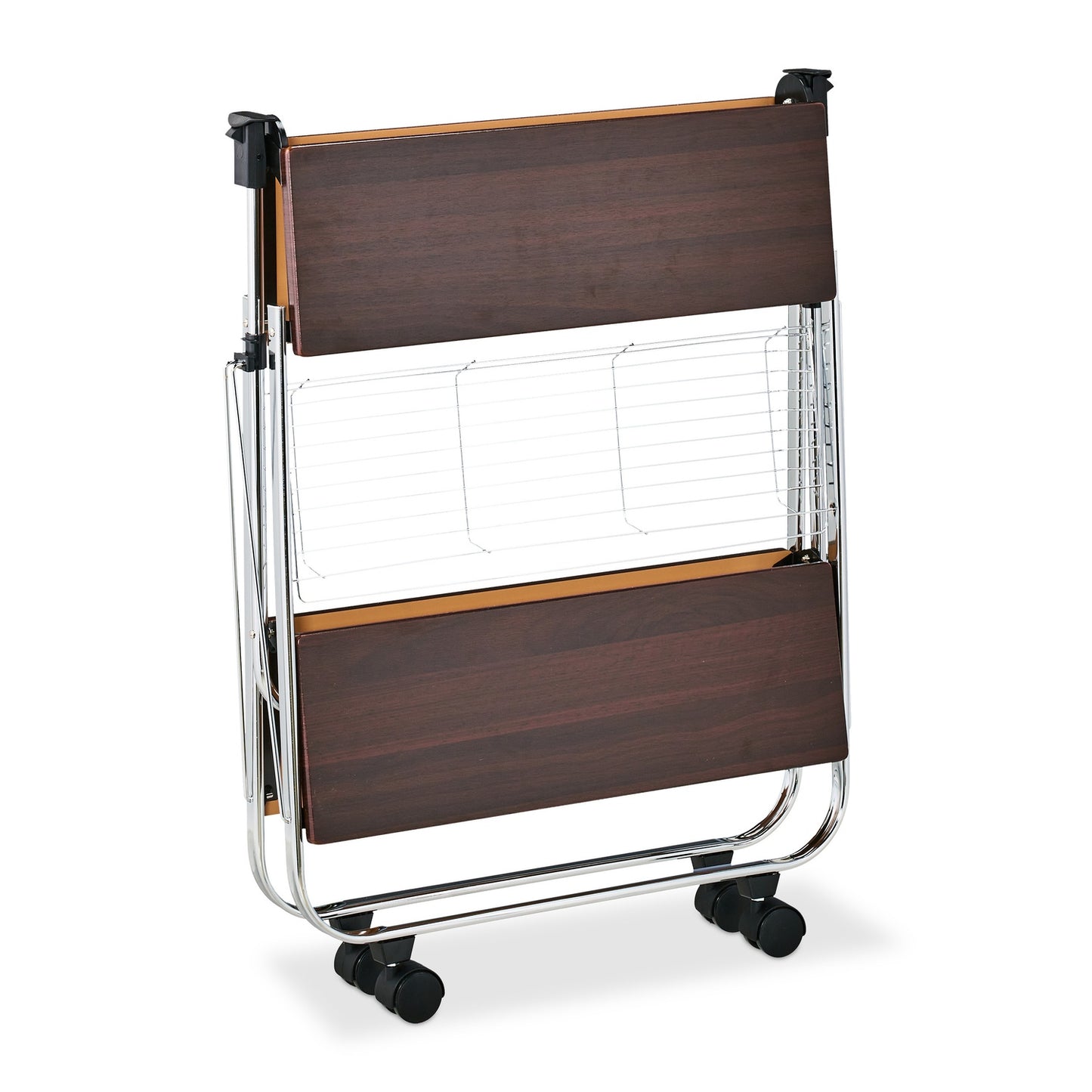 Collapsible serving trolley