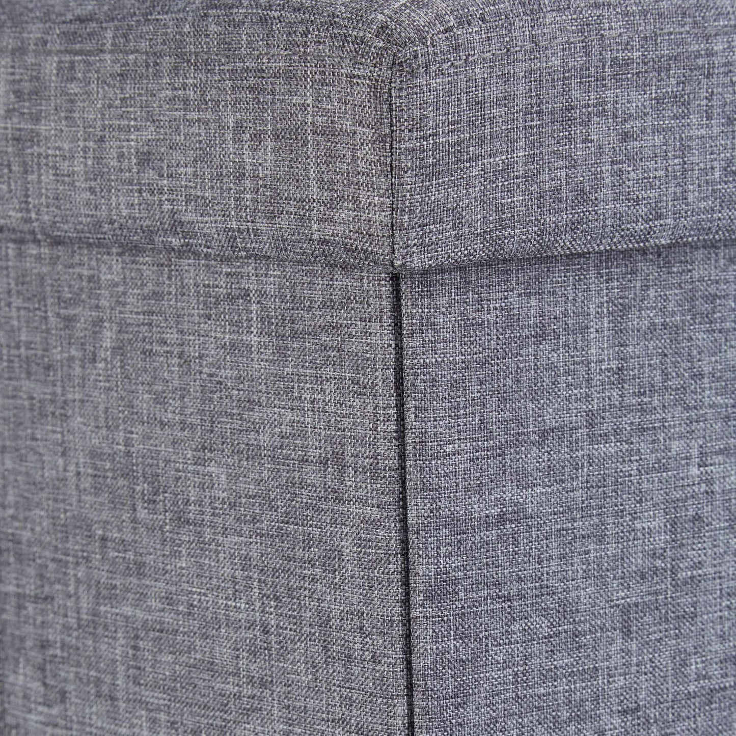 Collapsible stool with linen fabric storage