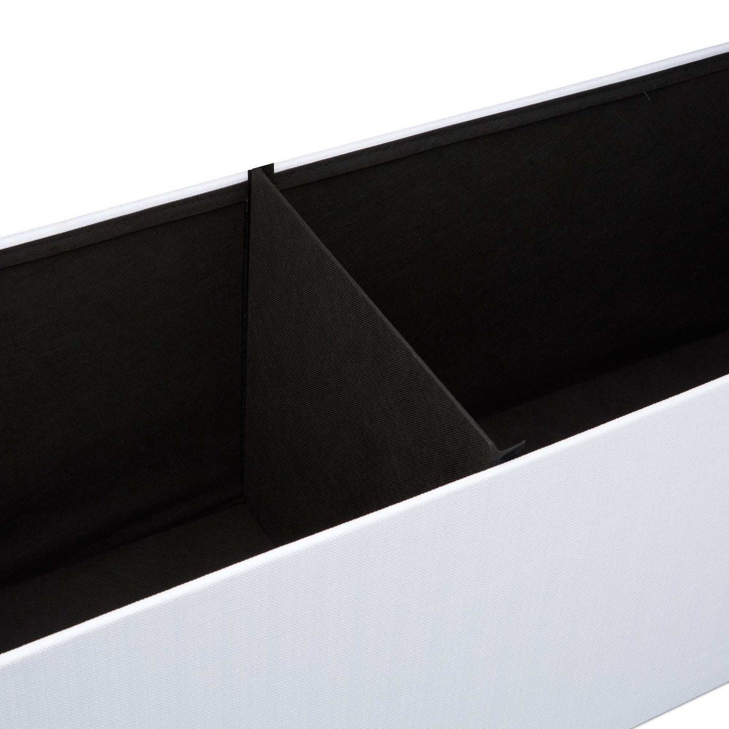Collapsible storage bench linen fabric