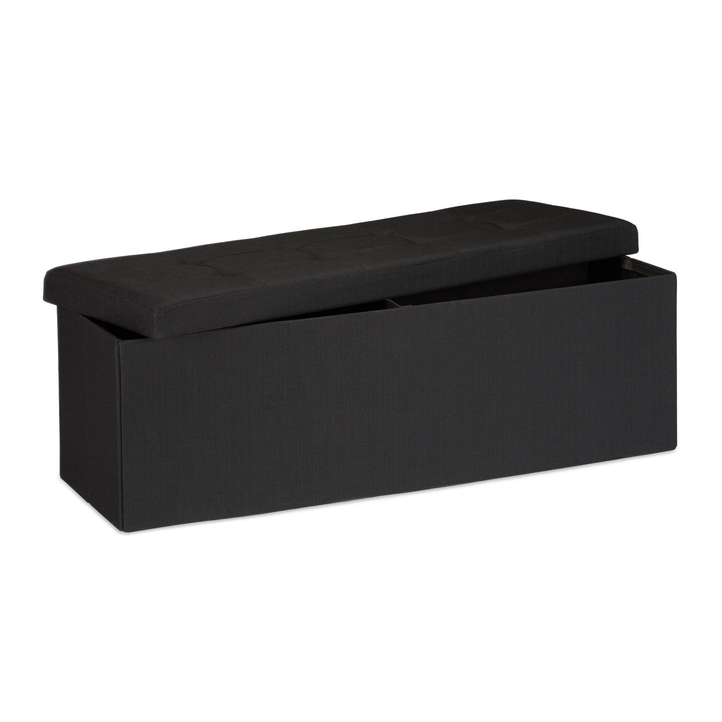 Collapsible storage bench linen fabric