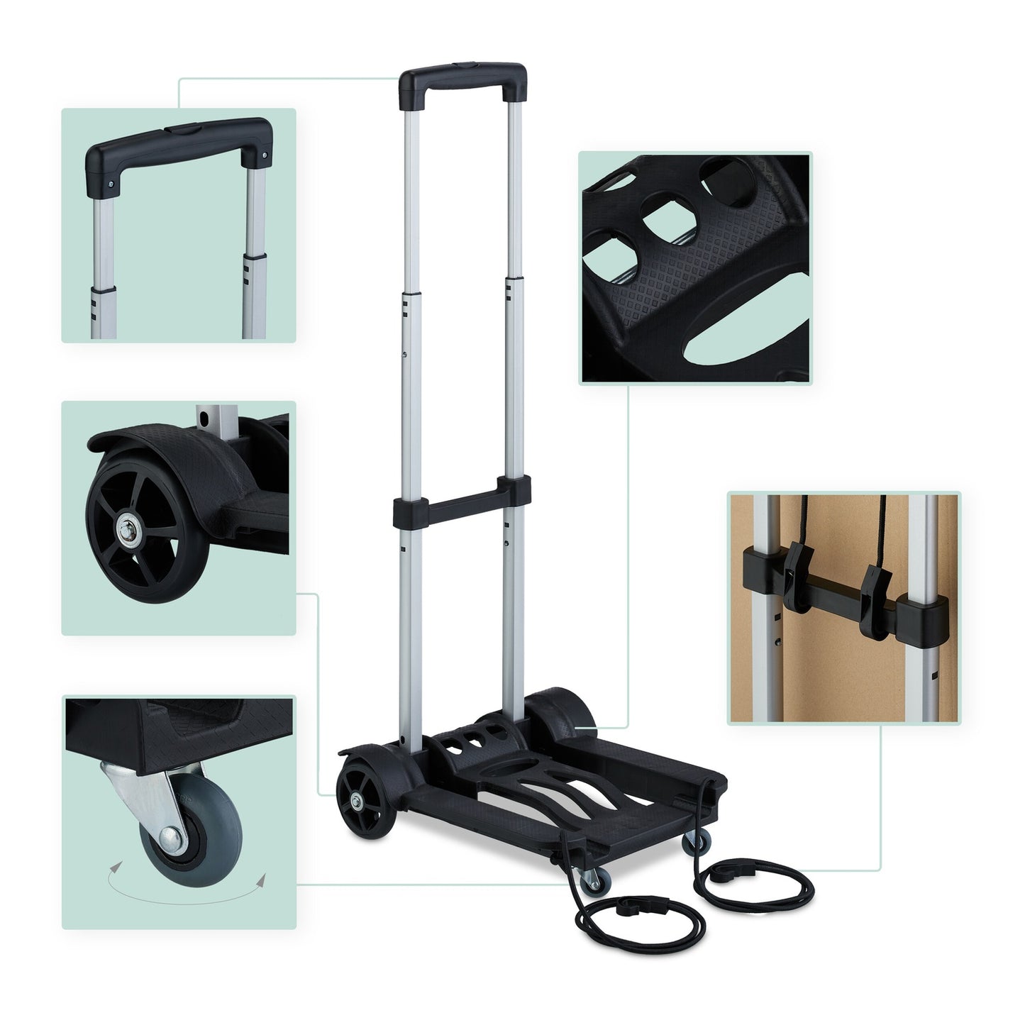 Collapsible transport trolley