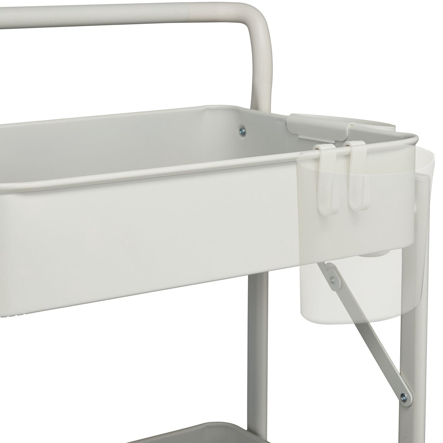 Collapsible trolley with 3 shelves