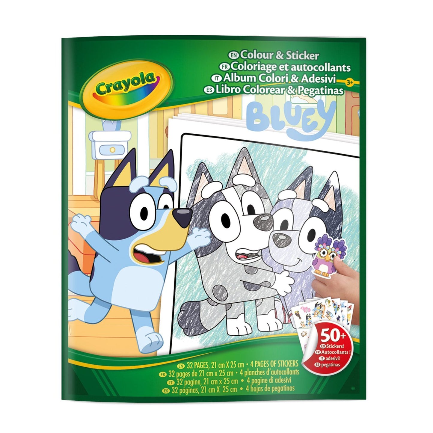Color & Sticker Activity Set for Kids, Crayola Bluey Theme