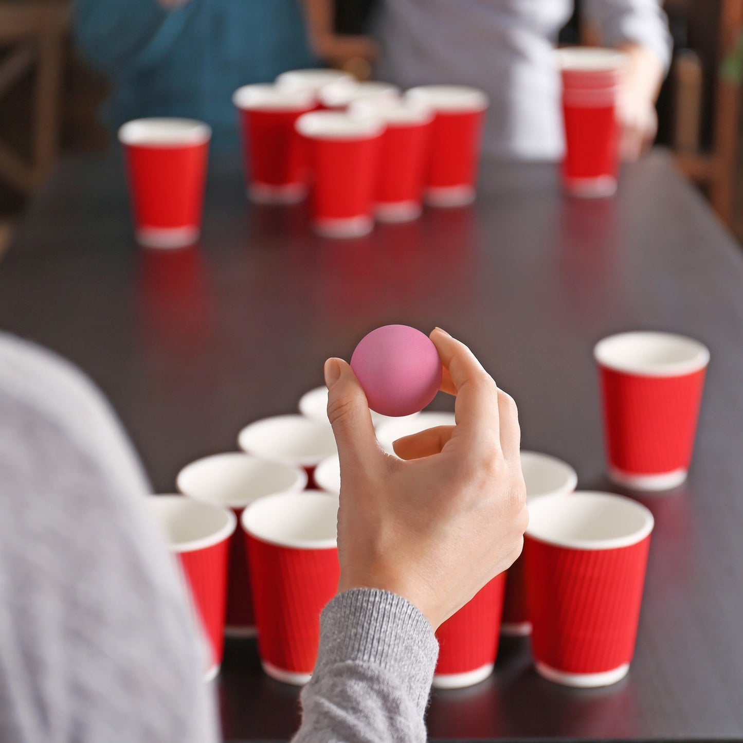 Colorful Beer Pong balls in a set of 100