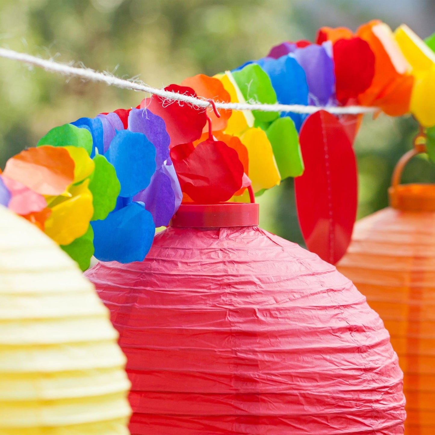 Colorful LED lanterns 10 pcs