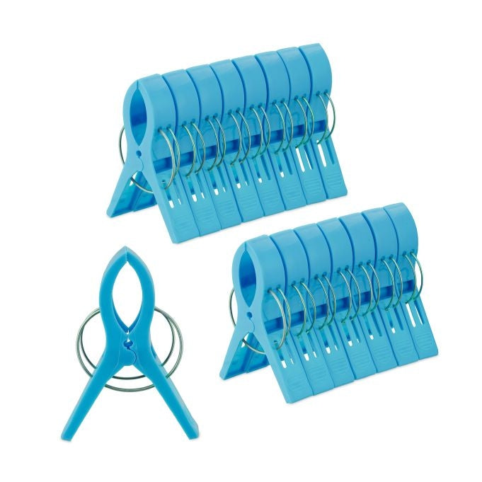 Colorful clips for beach towels - 16 pcs