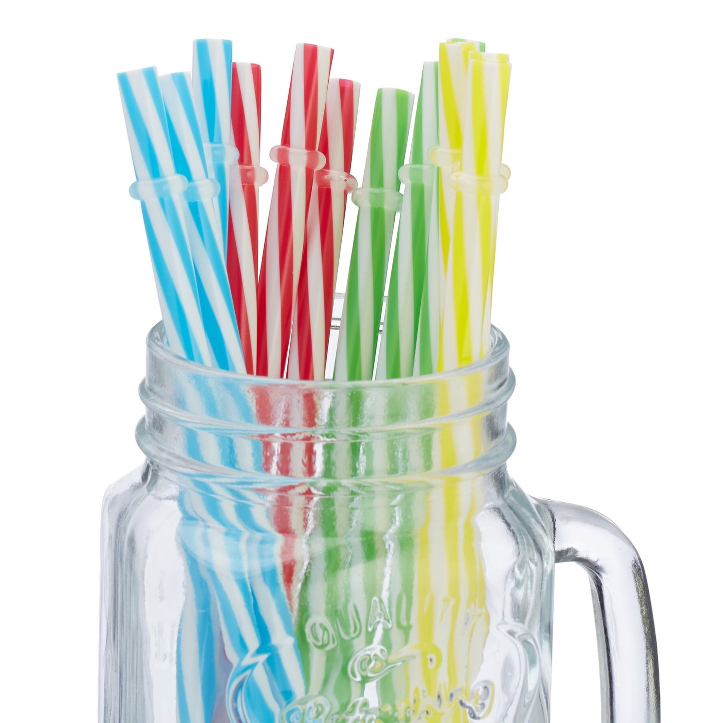 Colorful drinking glasses with lids - 12 pcs