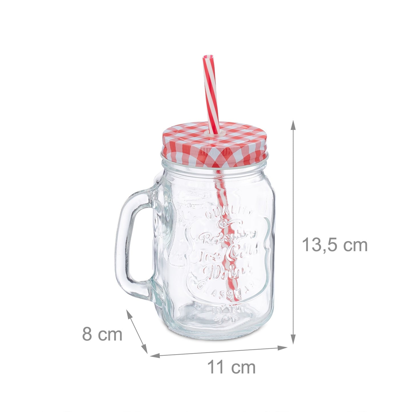 Colorful drinking glasses with lids - 12 pcs
