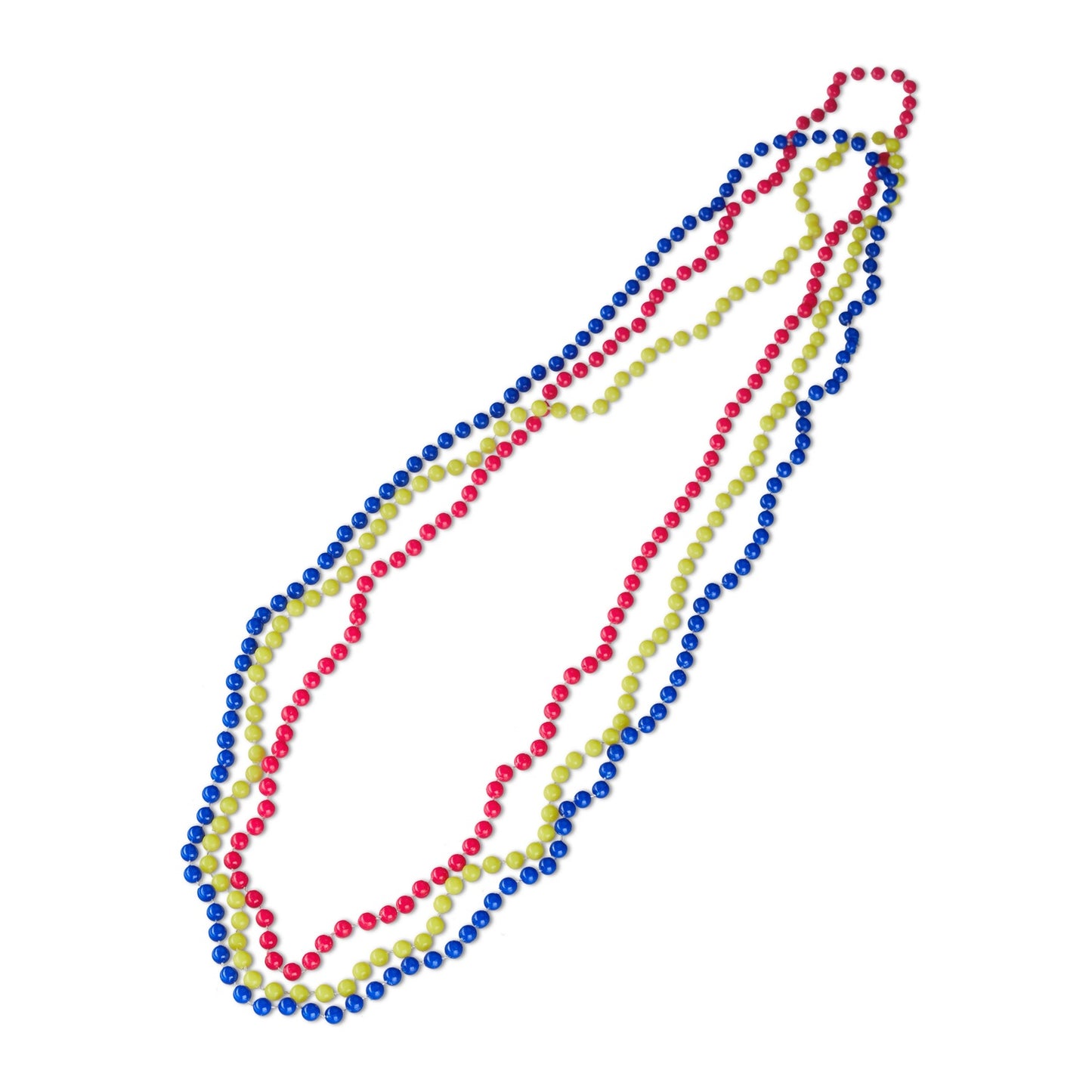 Colorful necklace with 12 neon beads