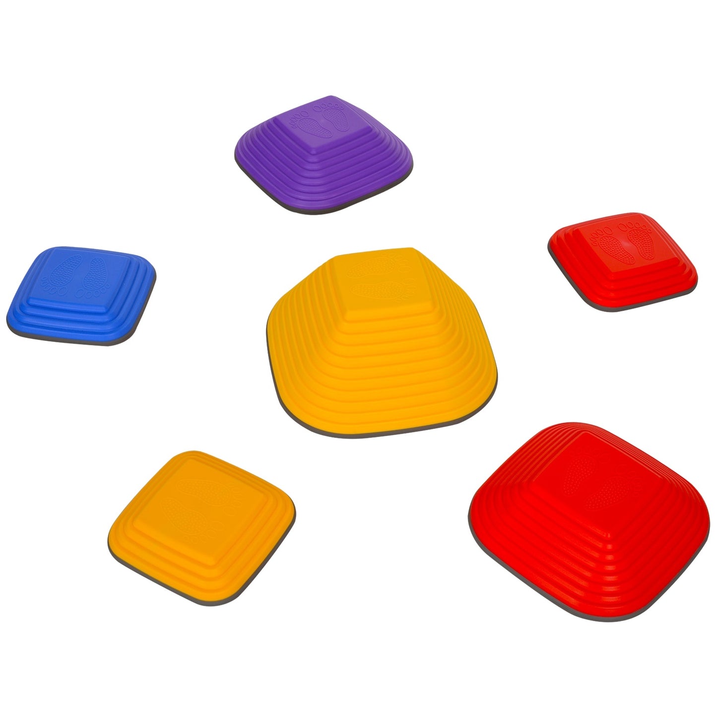 Colorful non-slip river stones - 6 pieces