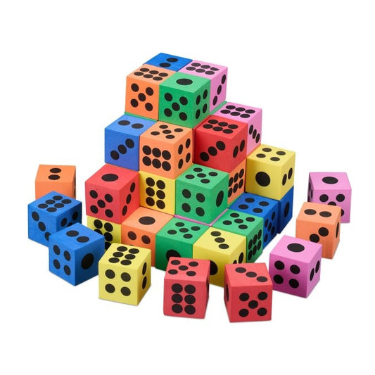 Colorful soft dice 48-pack