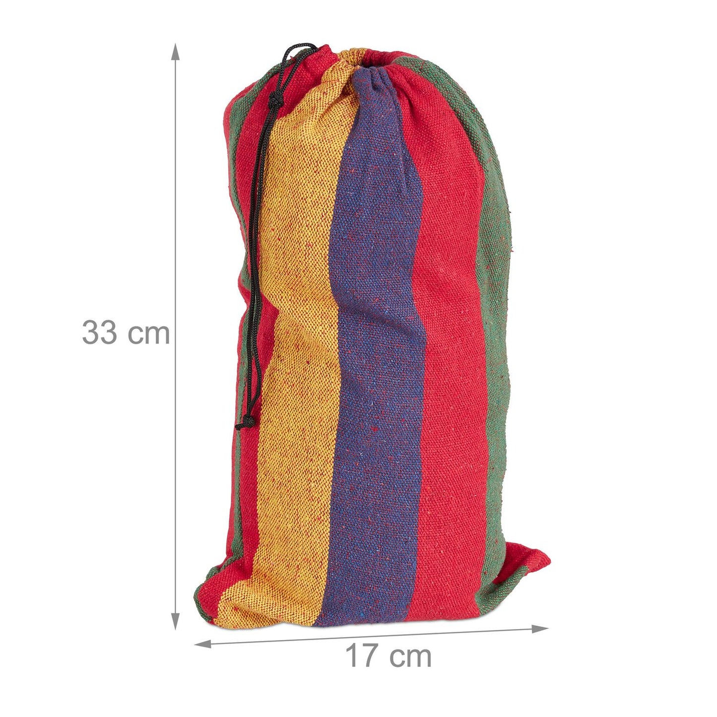 Colorful striped cotton hammock