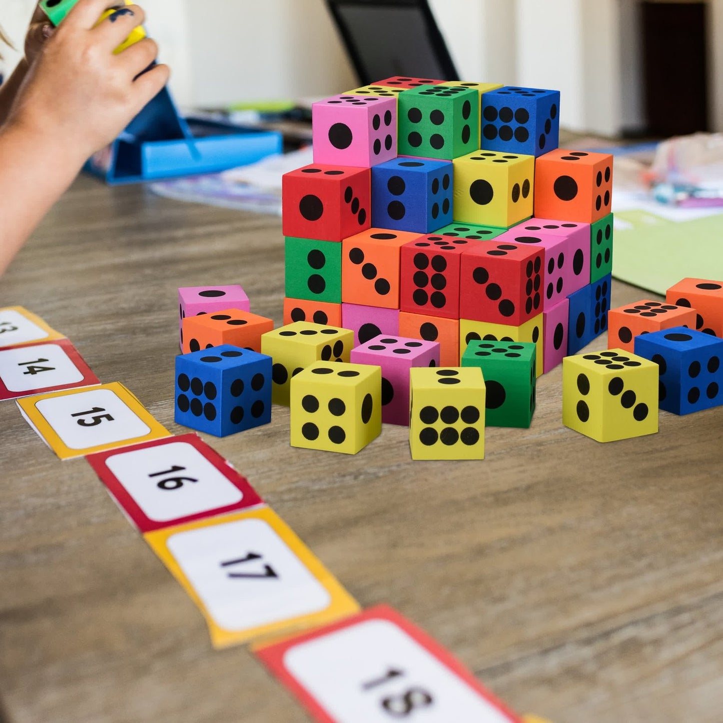Colorful whispering dice, 60 pcs