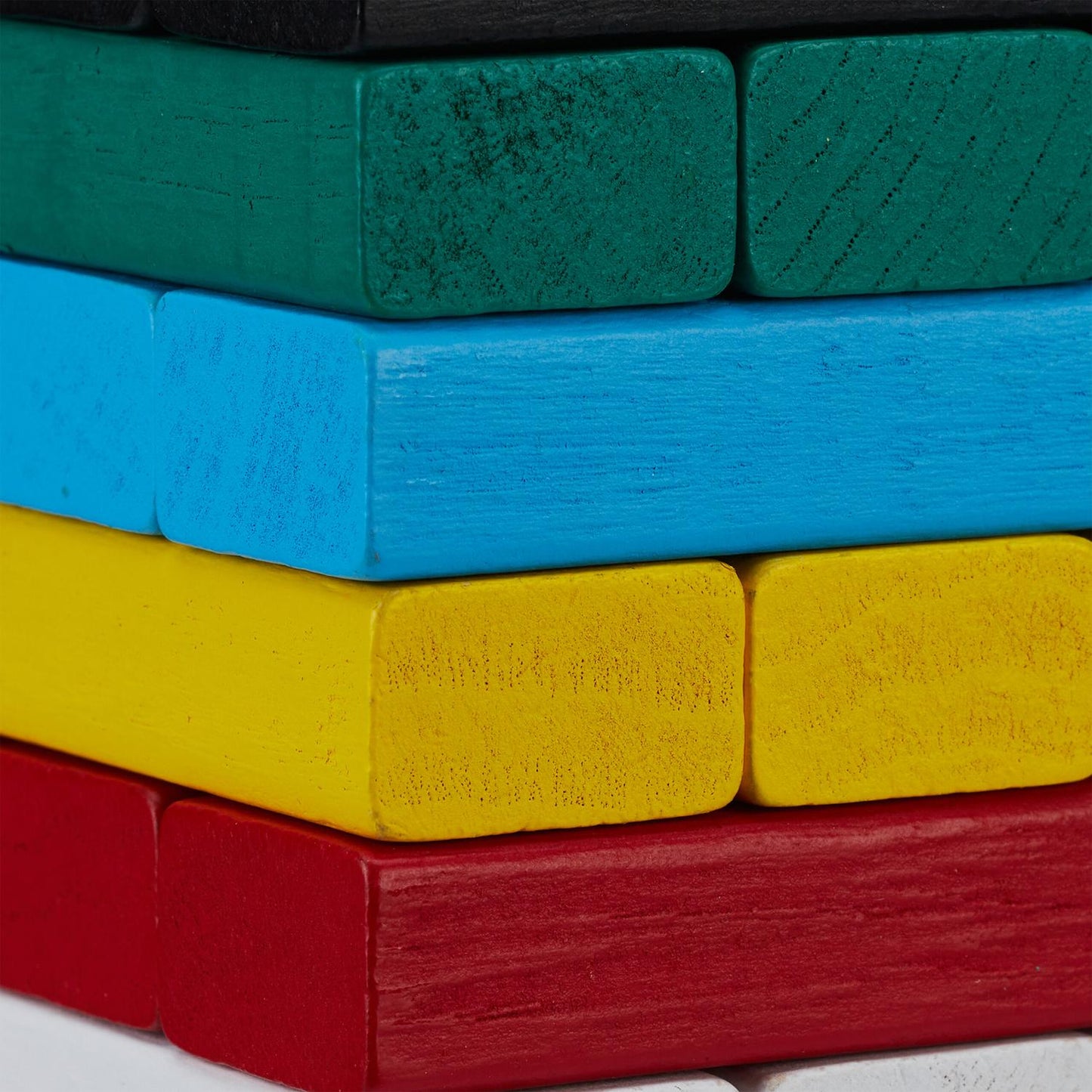 Colorful wooden swing tower