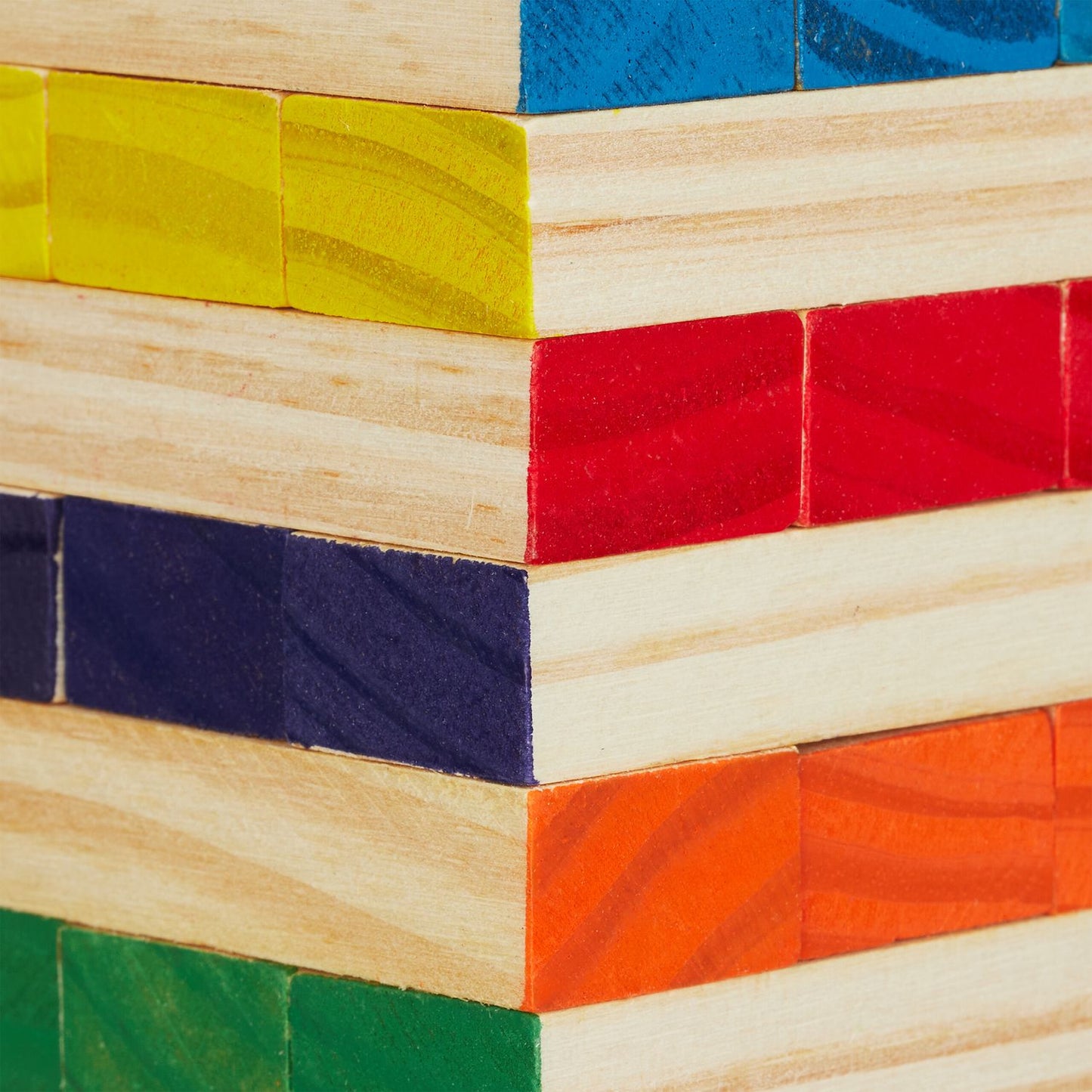 Colorful wooden swing tower