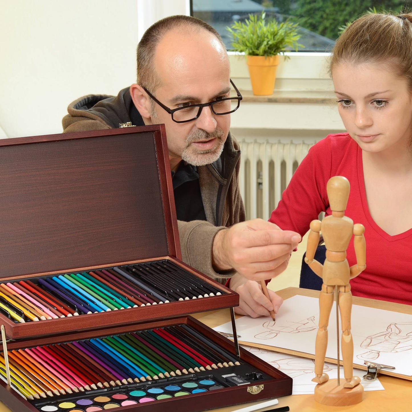 Coloring case deluxe for adults