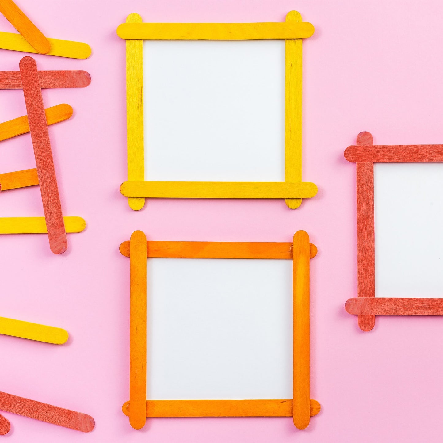 Colourful Wooden Sticks Set of 500