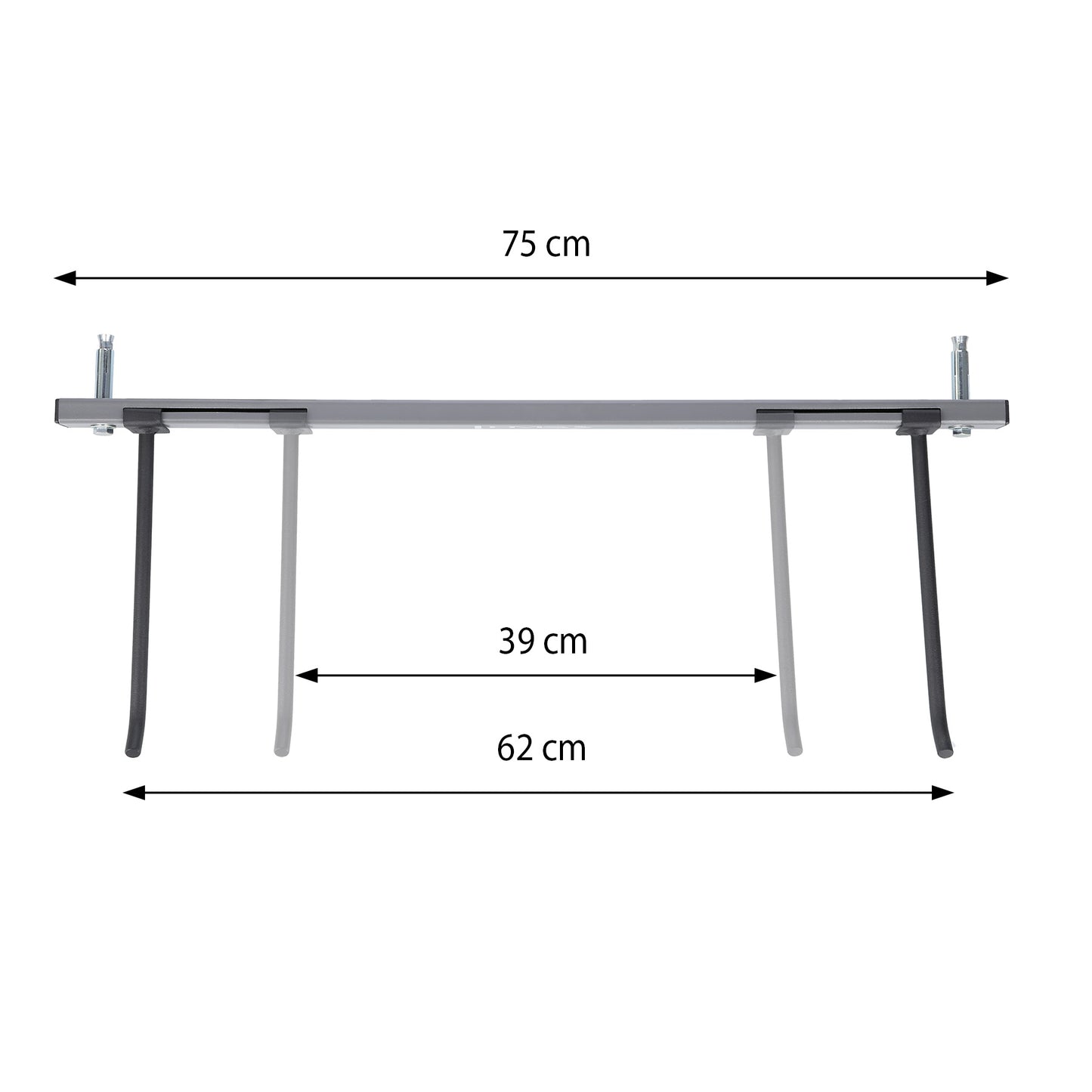 Commercial Steel Mat Rack – Holds 30 Mats