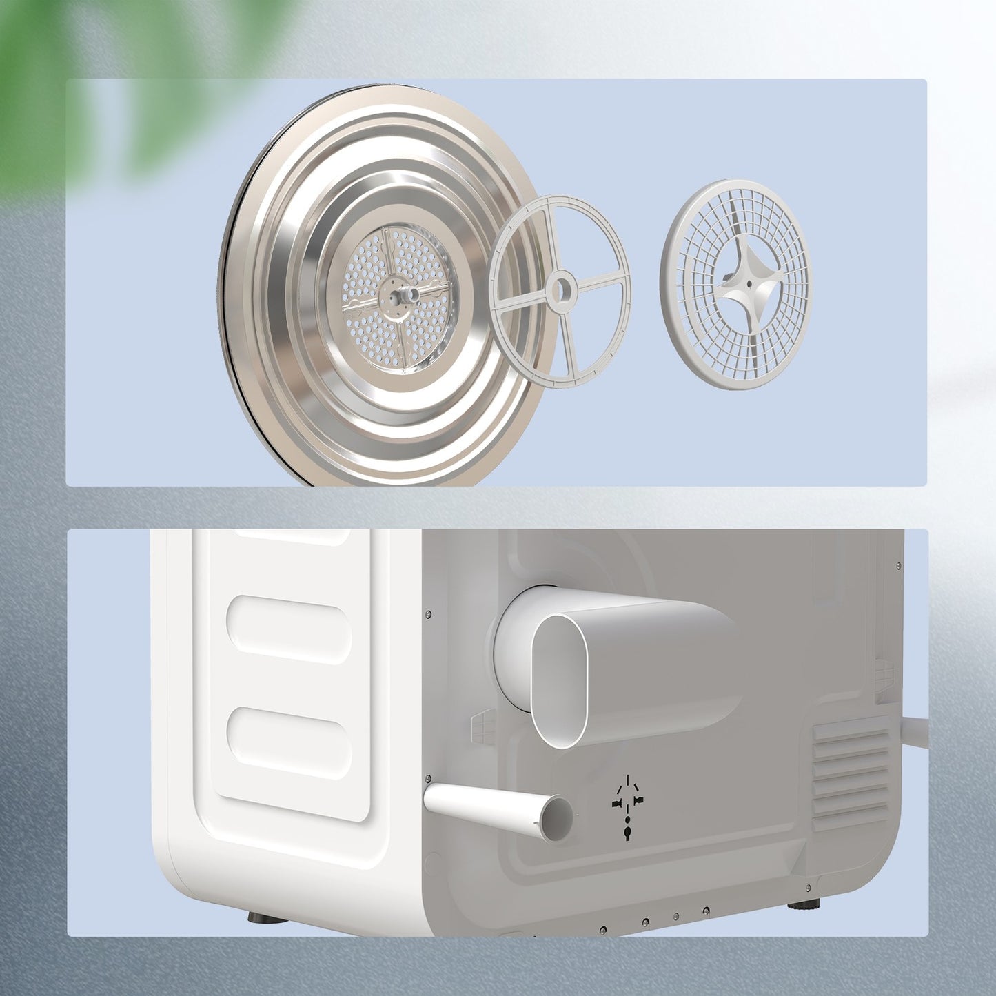 Compact Clothes Dryer, 4 kg Capacity, 5 Modes, Timer