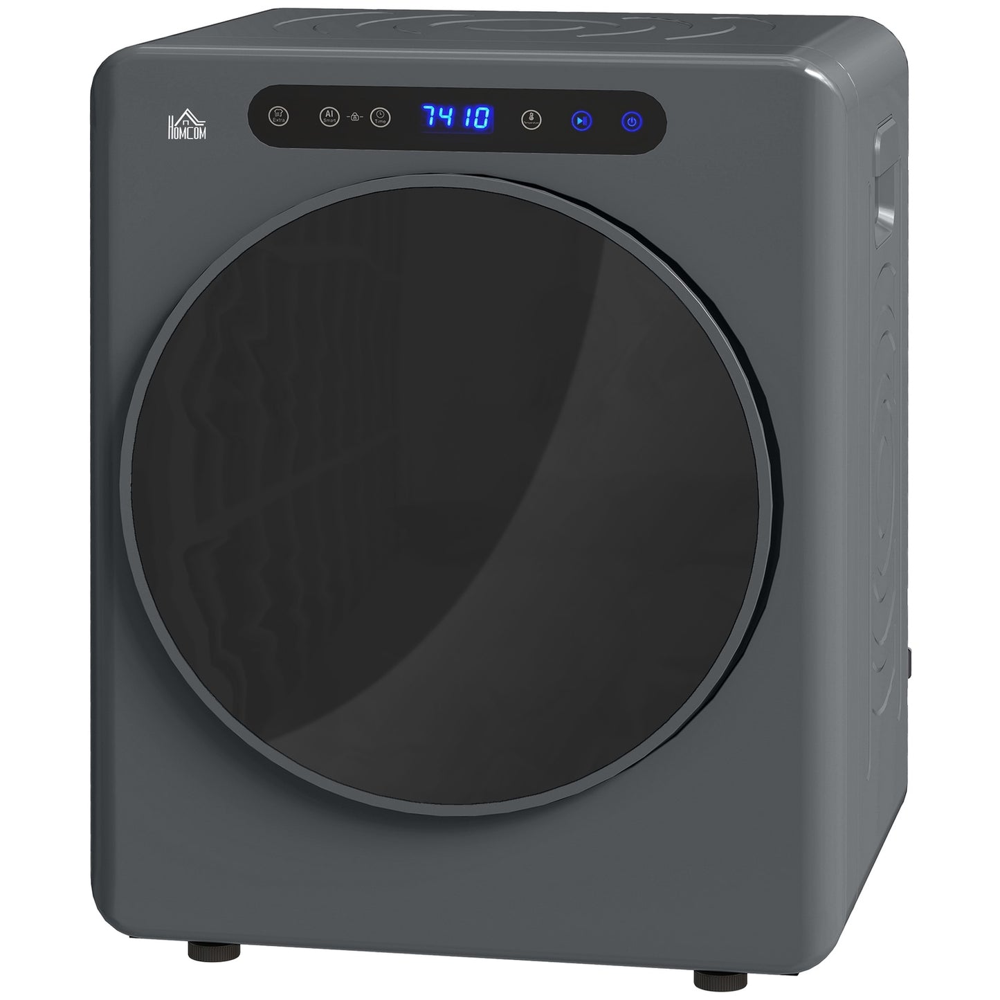 Compact Clothes Dryer, 4kg Capacity, 6 Programs, Touch Control
