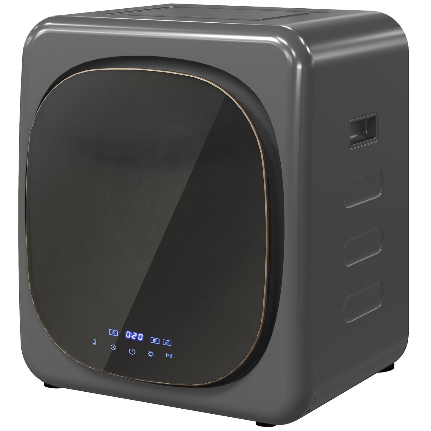 Compact Clothes Dryer with UV Sterilization, 4kg Capacity
