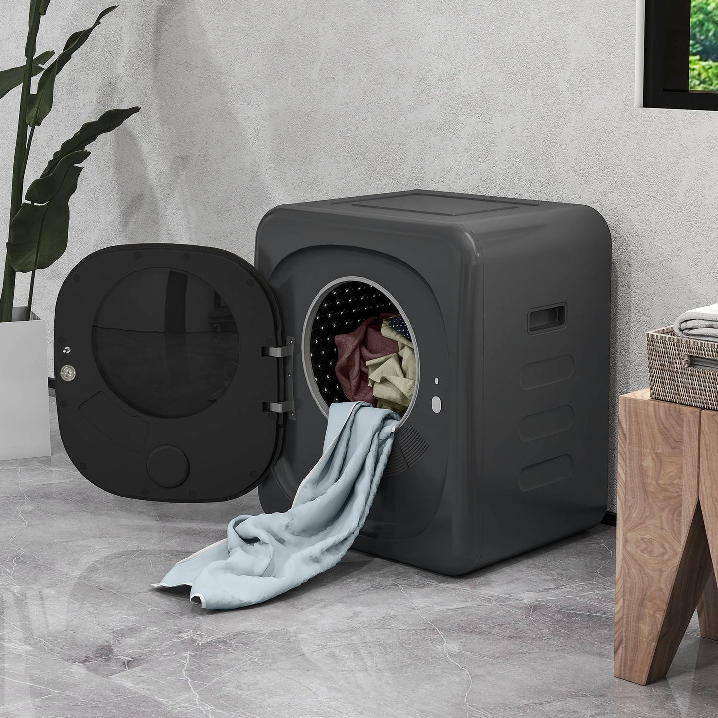 Compact Clothes Dryer with UV Sterilization, 4kg Capacity