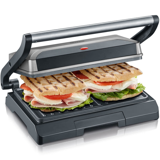 Compact Multi-Grill, Nonstick Plates, 800W, 23x14.5 cm