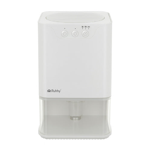 Compact White Dehumidifier, 1400ml, Quiet, Energy-Efficient