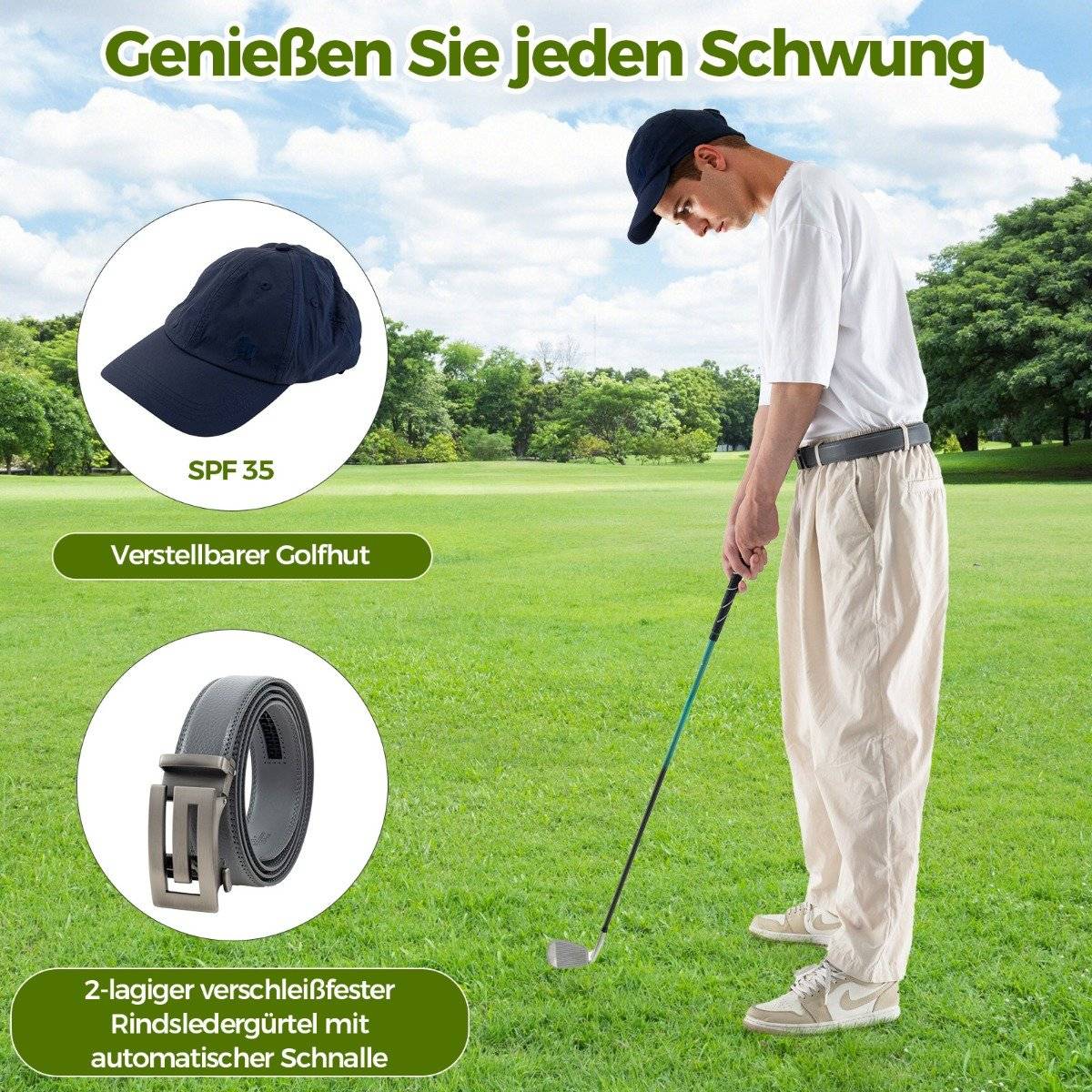 Complete Golf Gift Set for Men Golf Accessories Set of 3 Golf Balls Golf Gift in Gift Box