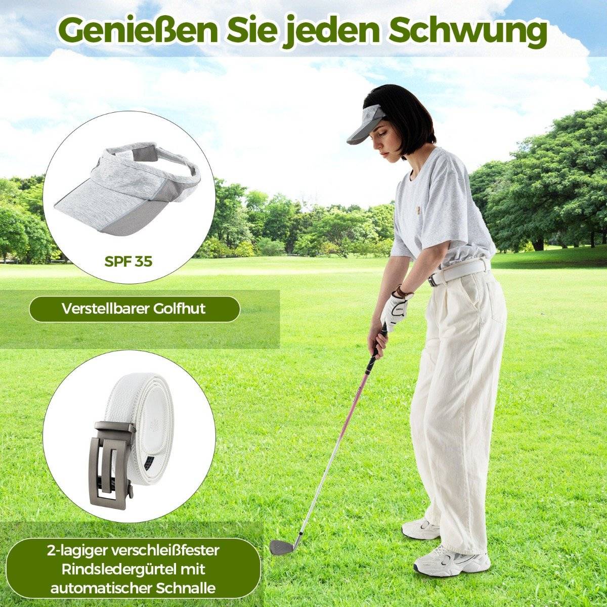 Complete Golf Gift Set for Women Golf Accessories Set of 3 Golf Balls Golf Gift in Gift Box