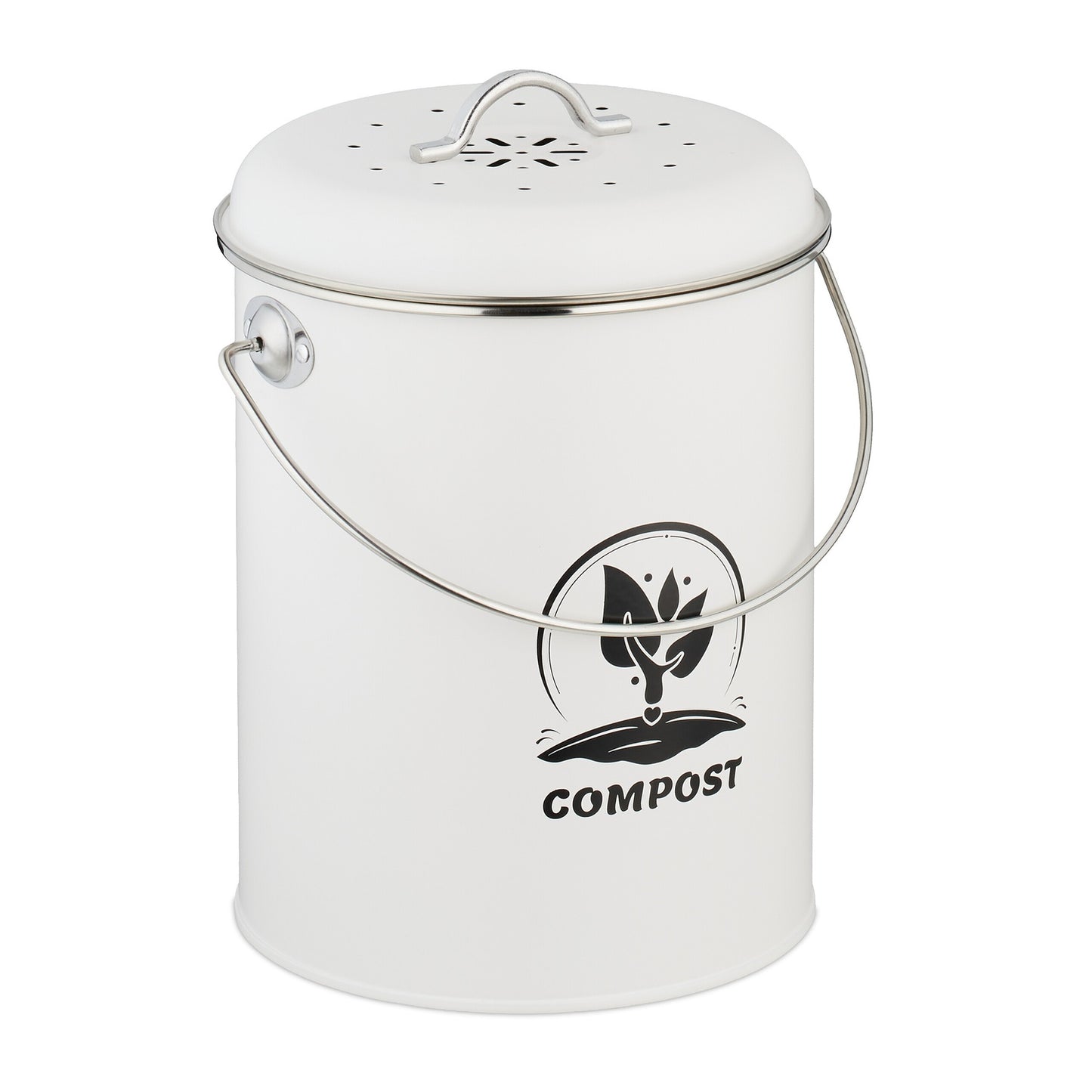 Compost Bin with Odour Filter, 5.5 Litre Capacity