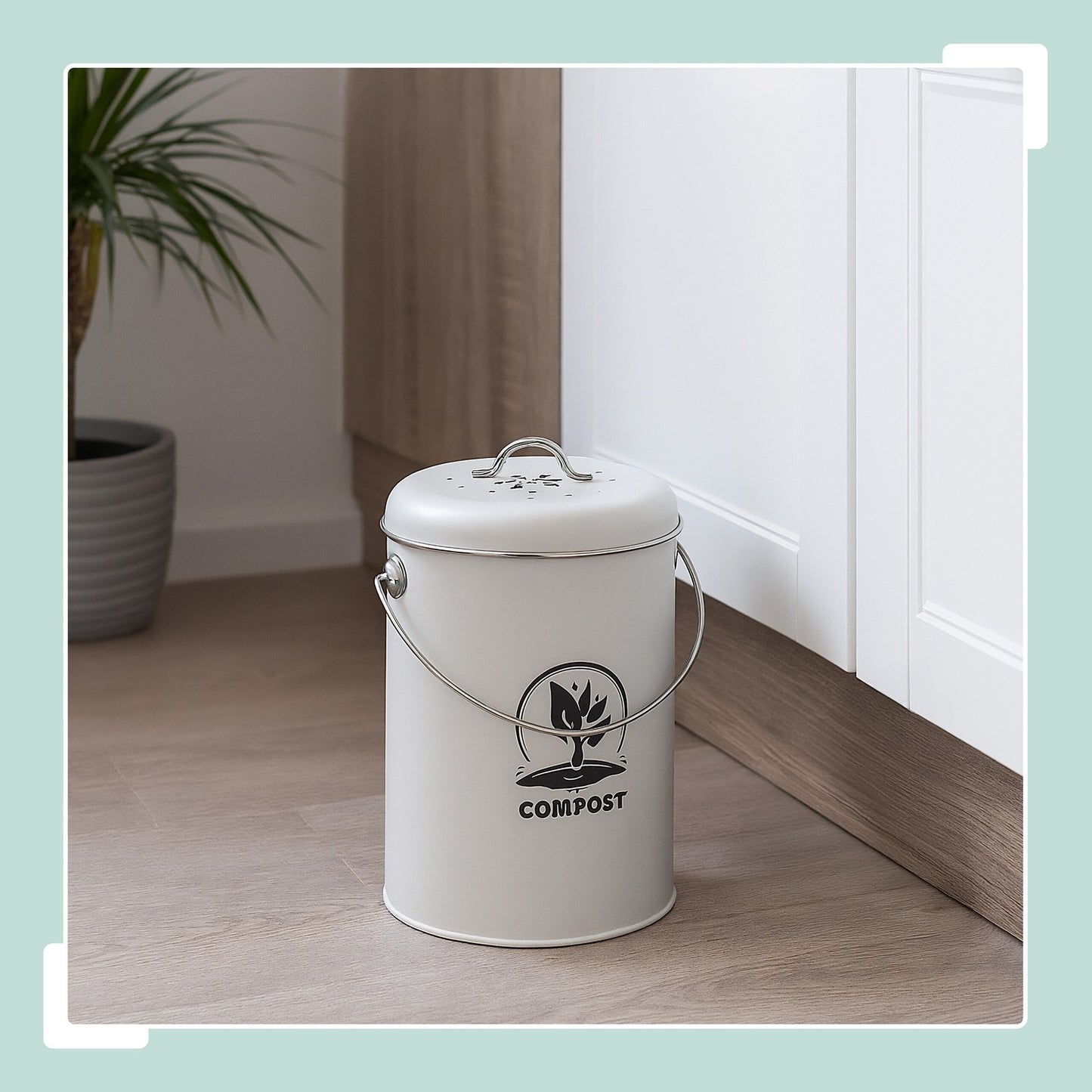 Compost Bin with Odour Filter, 5.5 Litre Capacity