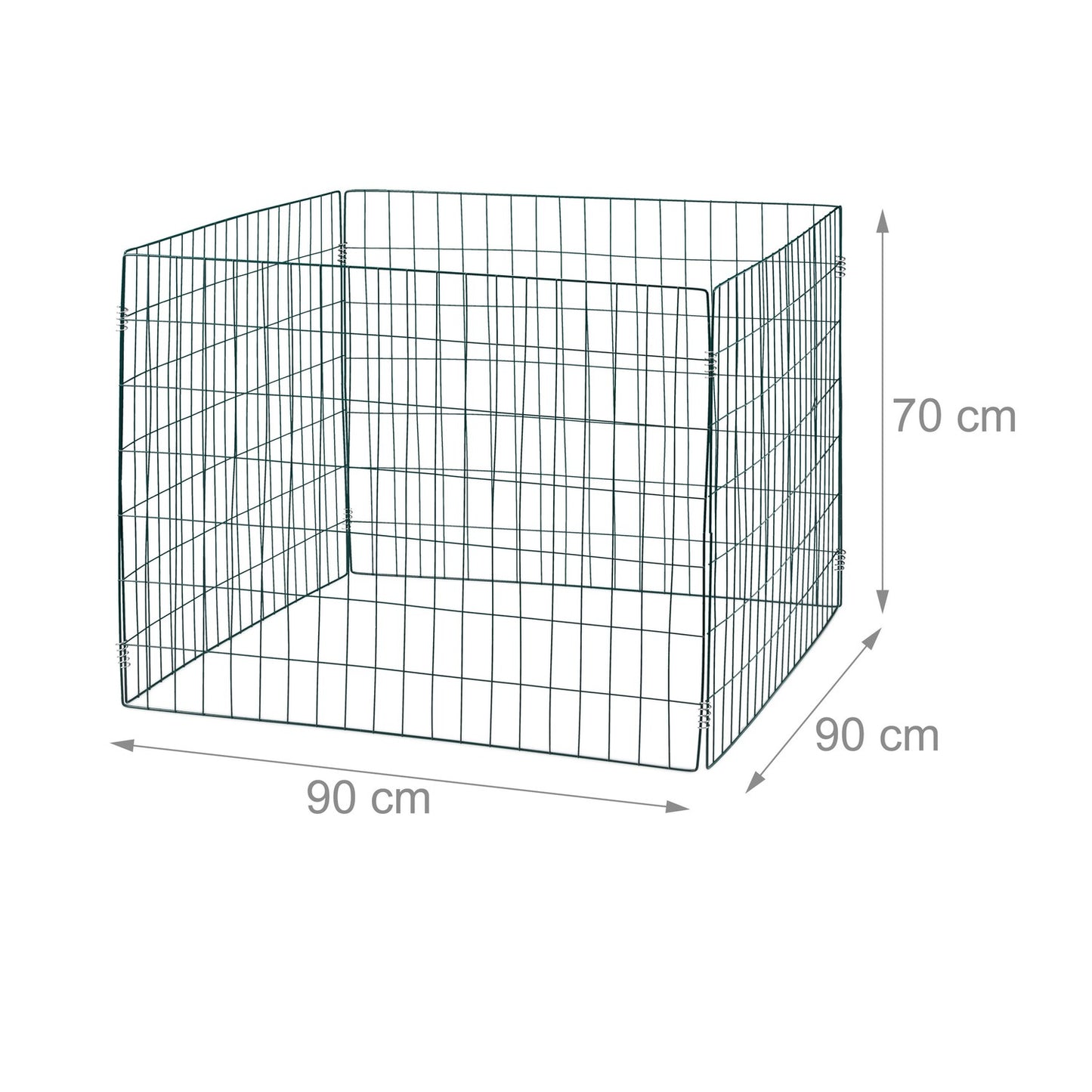 Compost grid in metal, 3-pack
