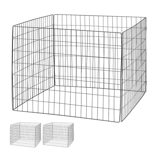 Composts made of metal 3 pcs black