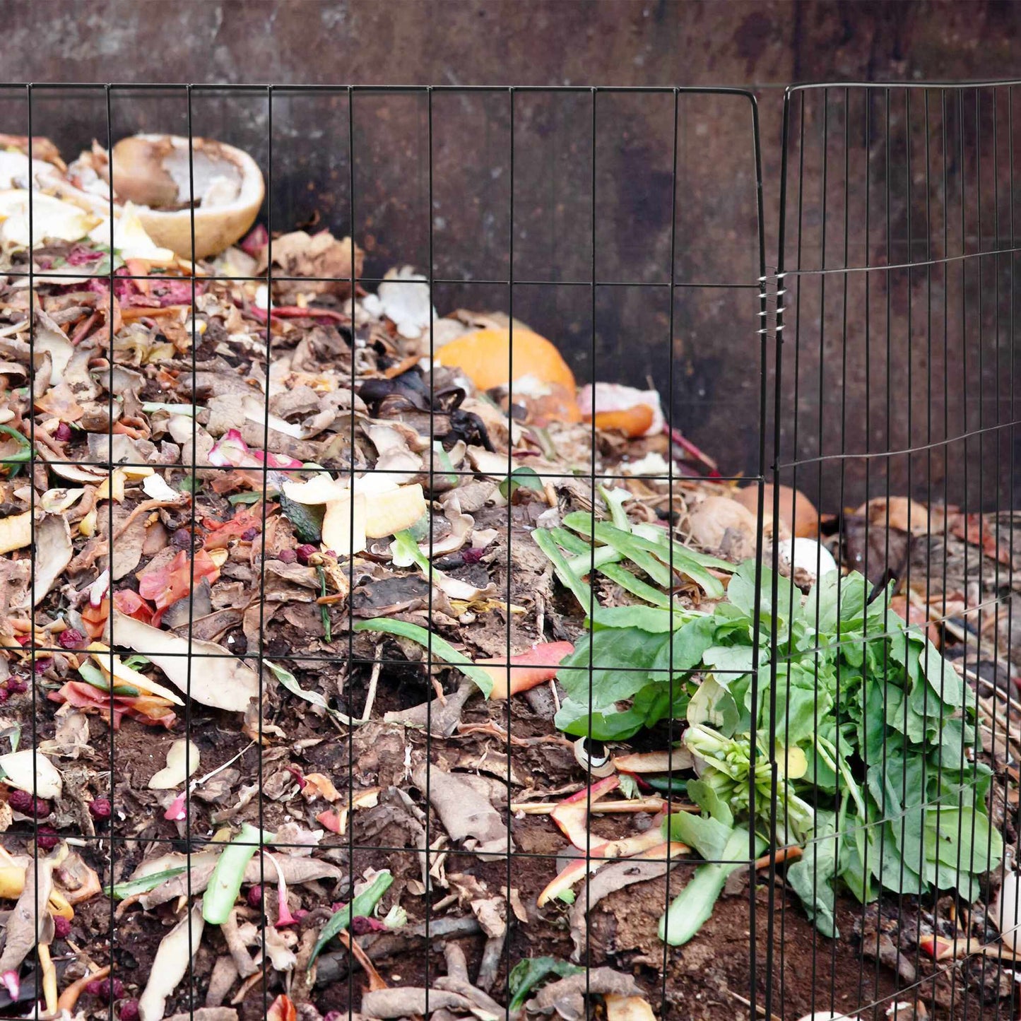 Composts made of metal 3 pcs black