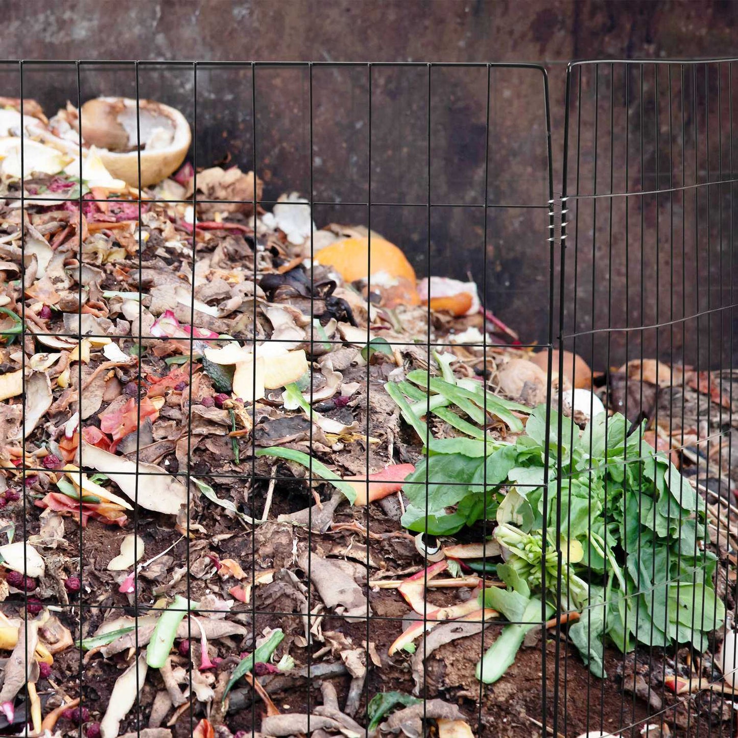 Composts made of metal 3 pcs black