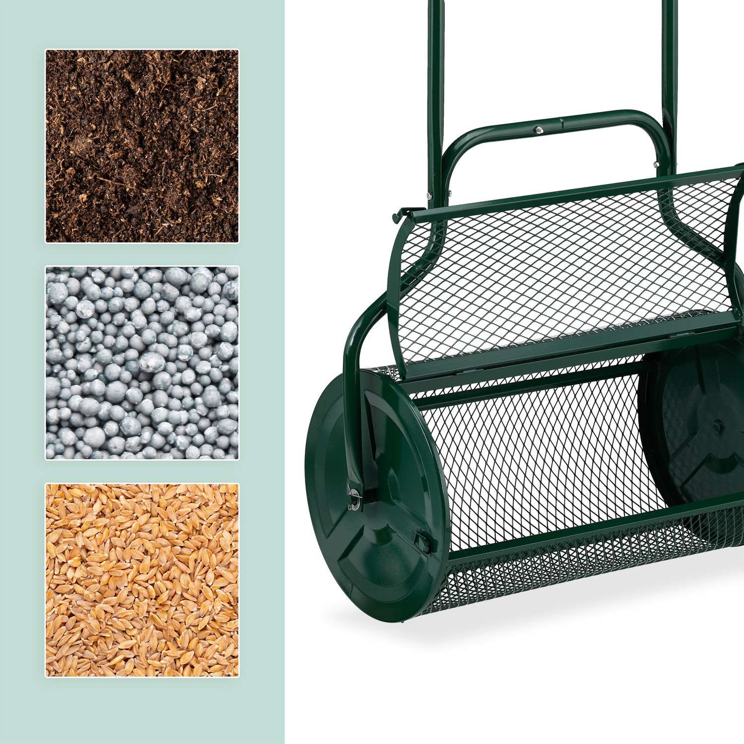 Compost spreader for garden 65 liters
