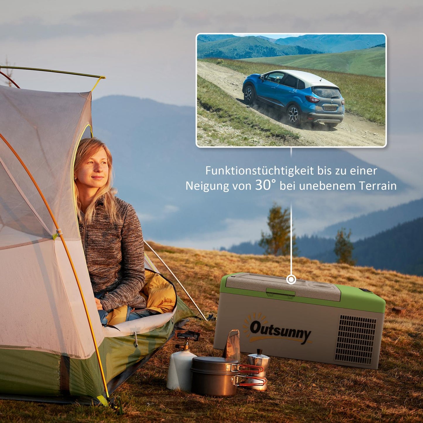 Portable compressor cooler 16L, Dual Voltage, -20°C